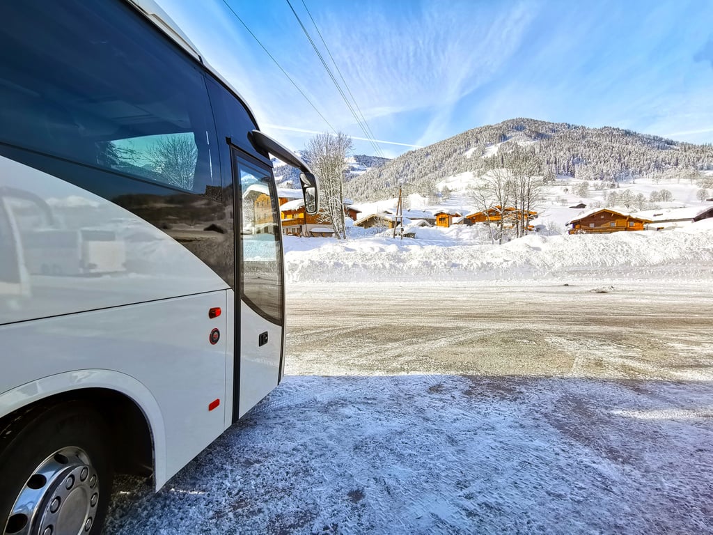 Bus trip to a ski resort